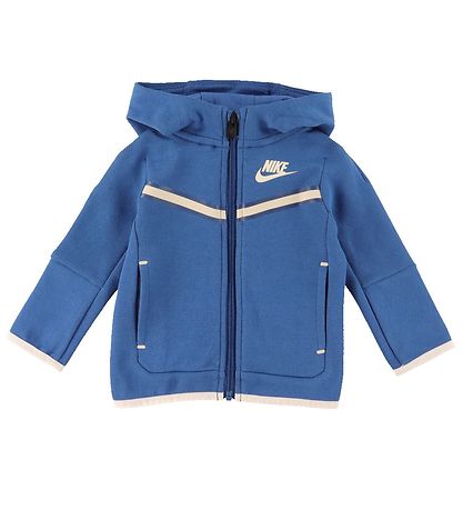 Nike Tr?ningss?t - Cardigan/Bukser - Blåcked - Marina Blue