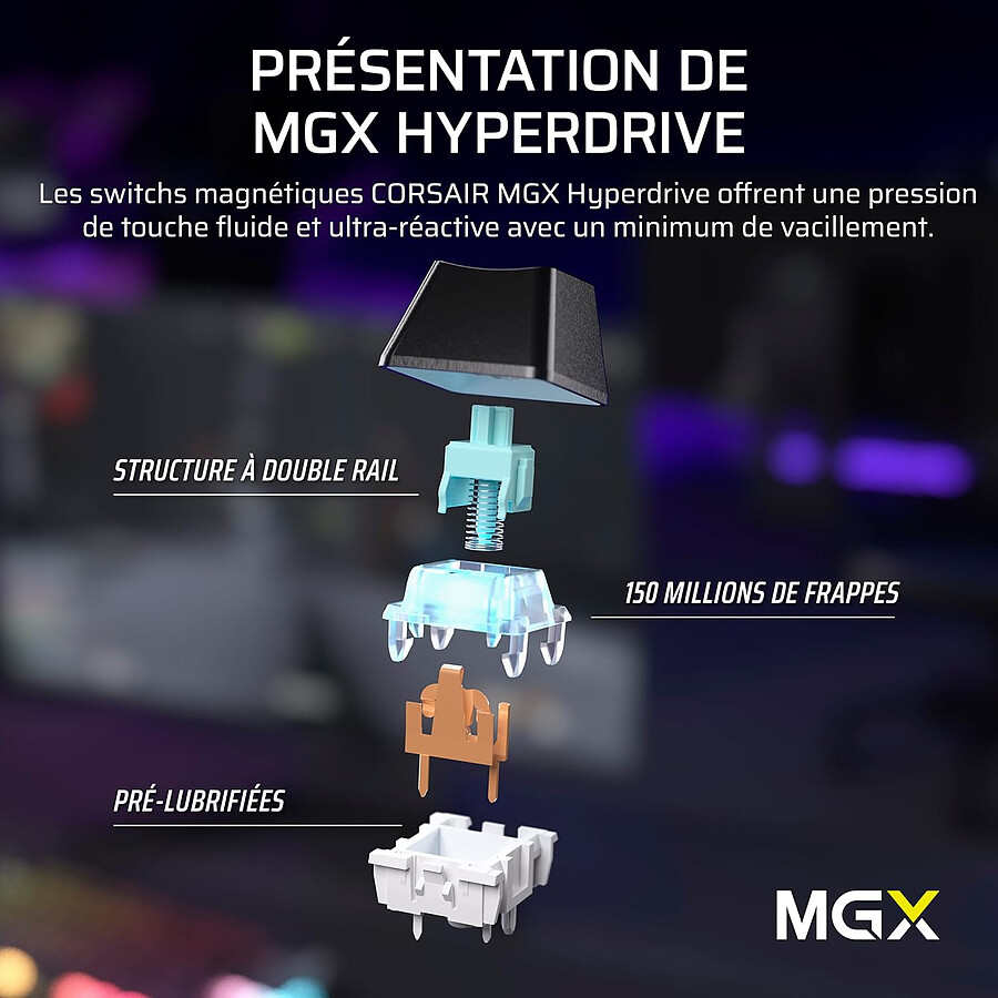 Corsair K70 Pro TKL RGB - Corsair MGX Hyperdrive