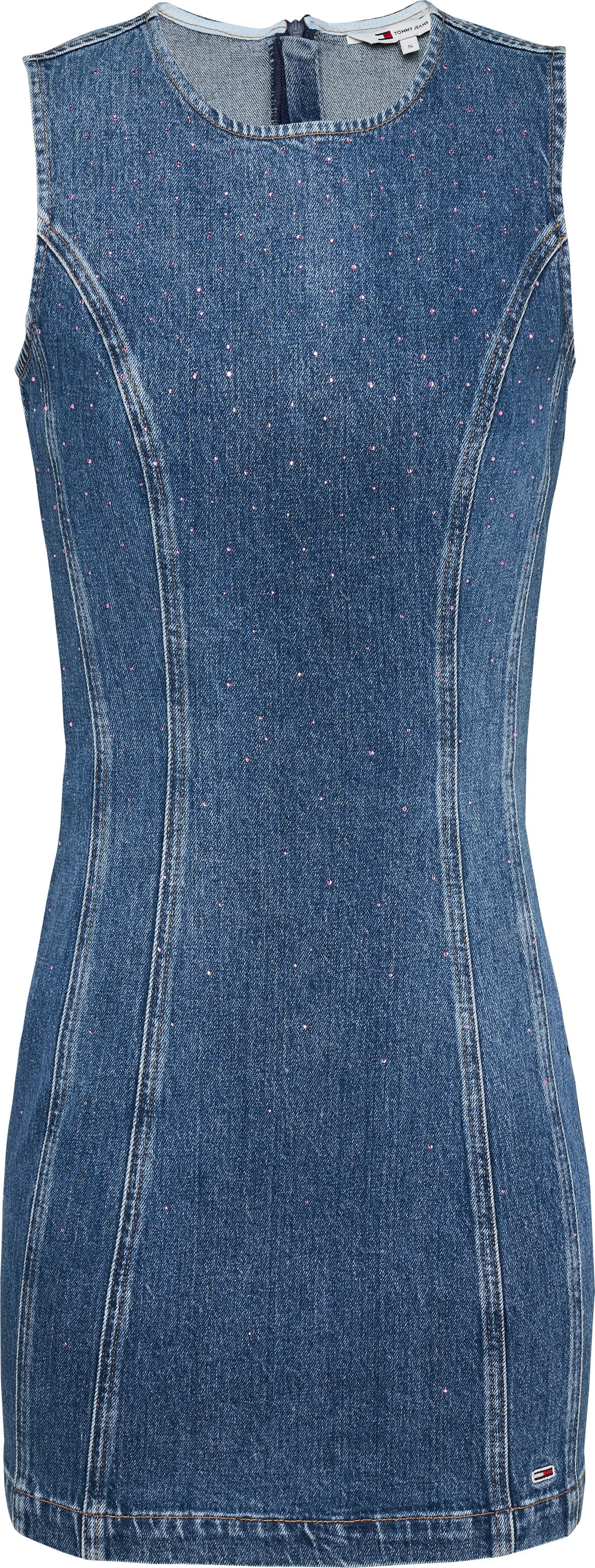Tommy Jeans Jeanskleid »MINI DRESS AI6136« mit Strass-Details