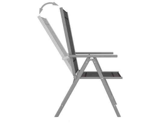 LES TENDANCES - Salon extérieur Salon de jardin-noir-9 places-54x73x107-325065