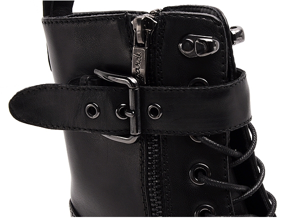 Regarde le ciel boots bottine plates femme jada 01 noir