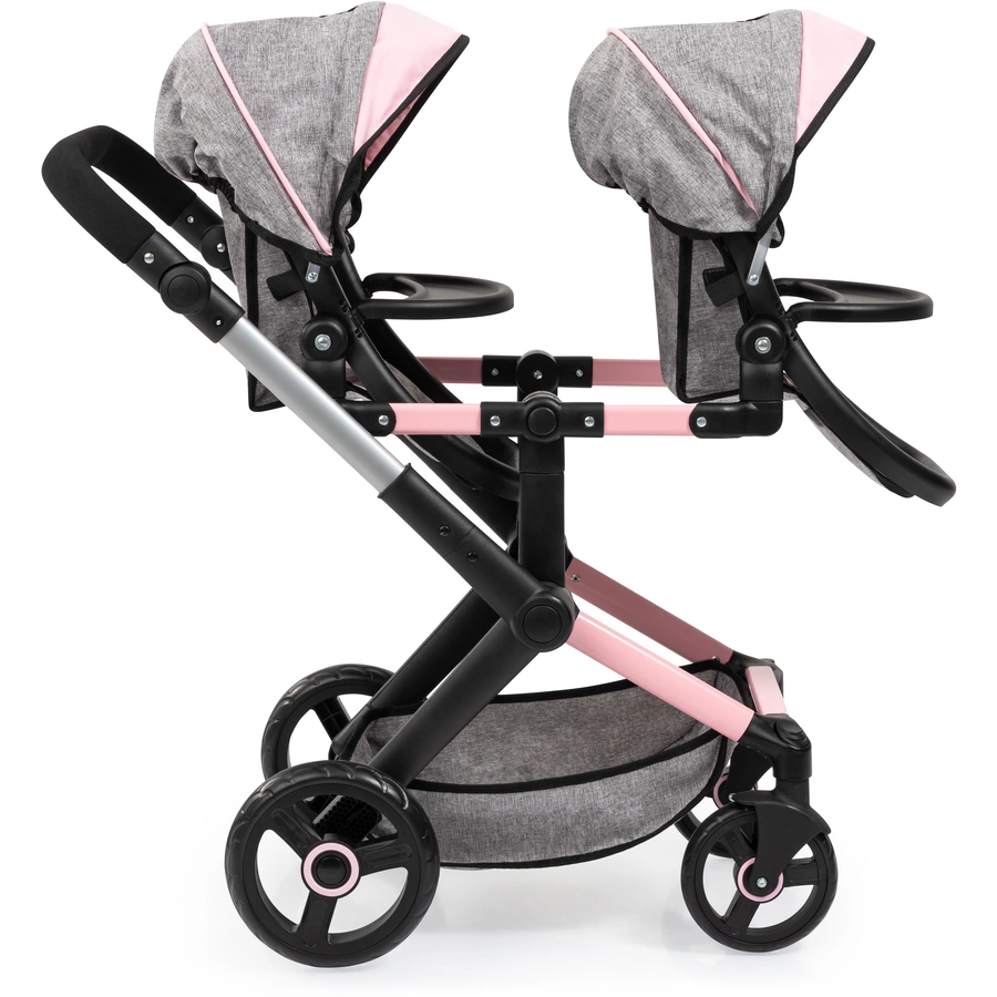 bayer Design Zwillings-Puppenwagen Xeo Twin mit Schmetterling