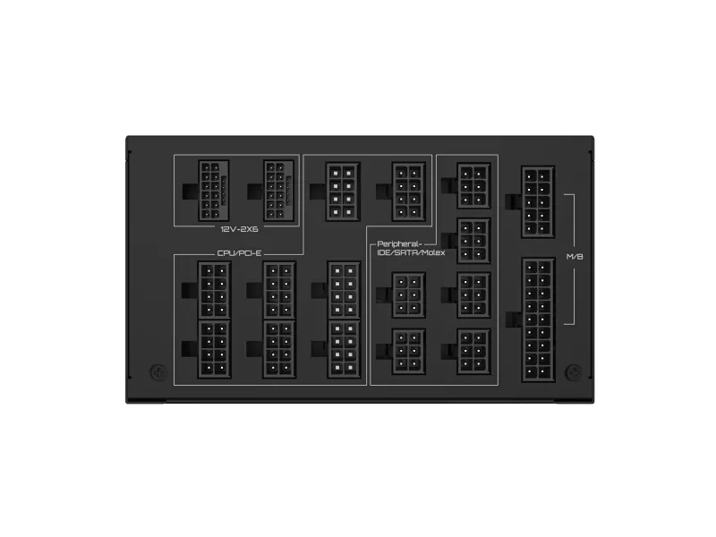 Gigabyte UD1600PM PG5 AI TOP - Strømforsyning (intern) - ATX12V 3.1/ EPS12V - 80 PLUS Platinum - AC 100-240 V - 1600 Watt - aktiv PFC
