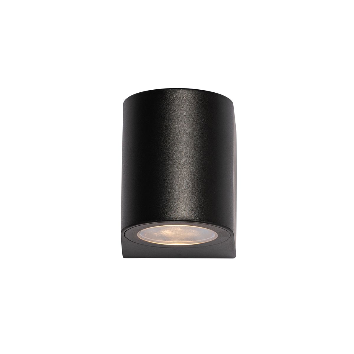 Moderne buiten wandlamp zwart kunststof ovaal - Baleno