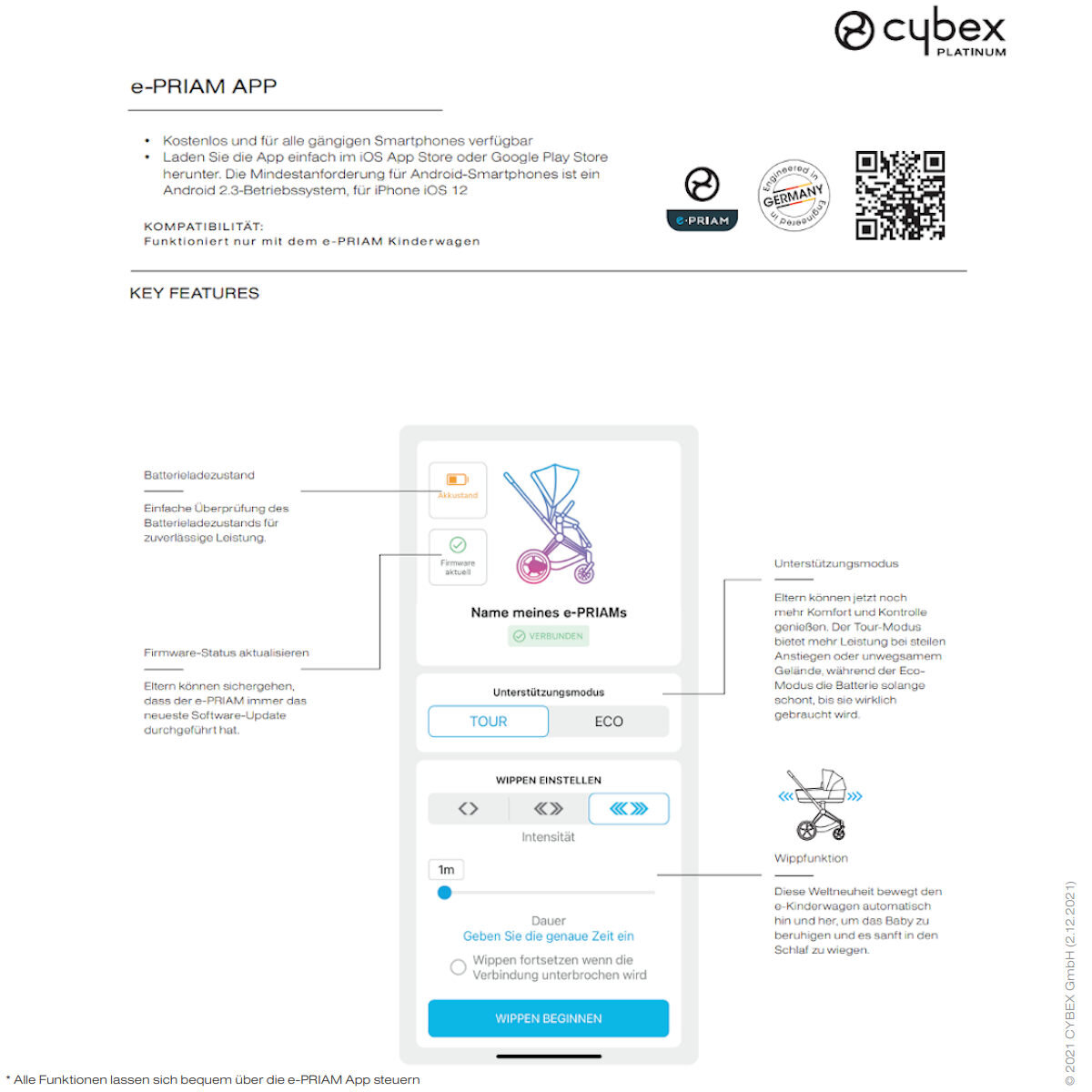 Cybex Cybex e-Priam 2Konfigurator