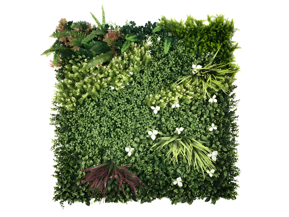 Mur végétal synthétique vert - pack de 1m² - LAHTI