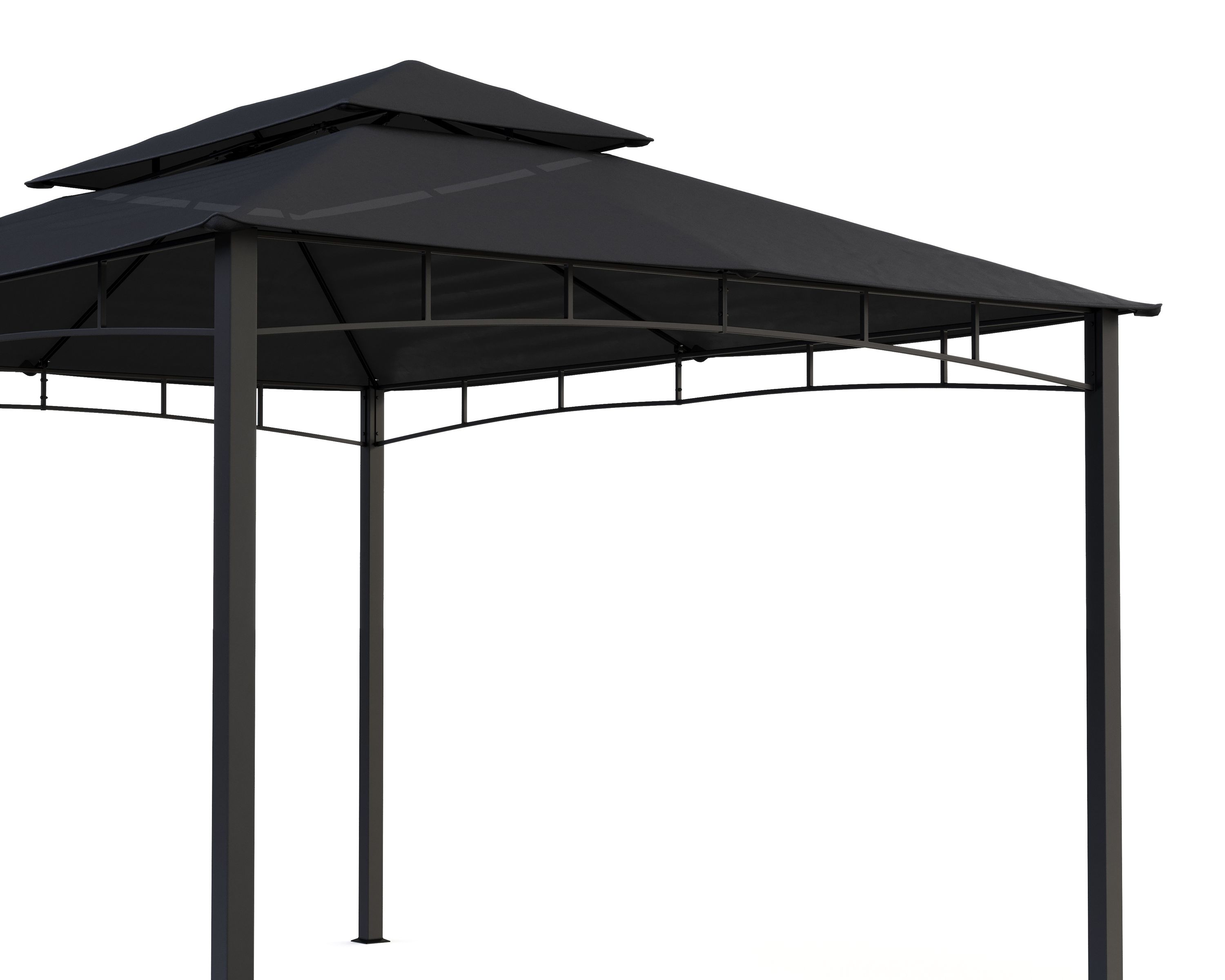 Gartenpavillon GAZ 4 x 3 m anthrazit