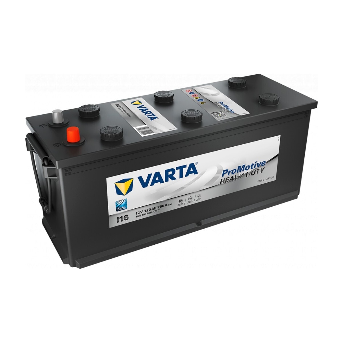 VARTA Promotive Black Batteri 12V 120AH 760CCA (510x175x210/235mm) +høyre I16