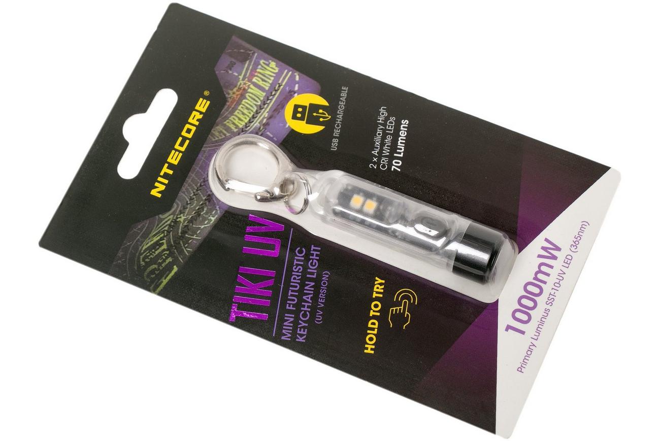 Nitecore TIKI UV, sleutelhangerzaklamp met UV-lamp