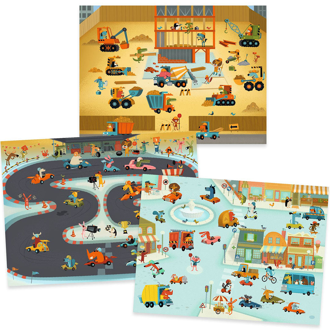 Djeco knutselset transferstickers asphalt