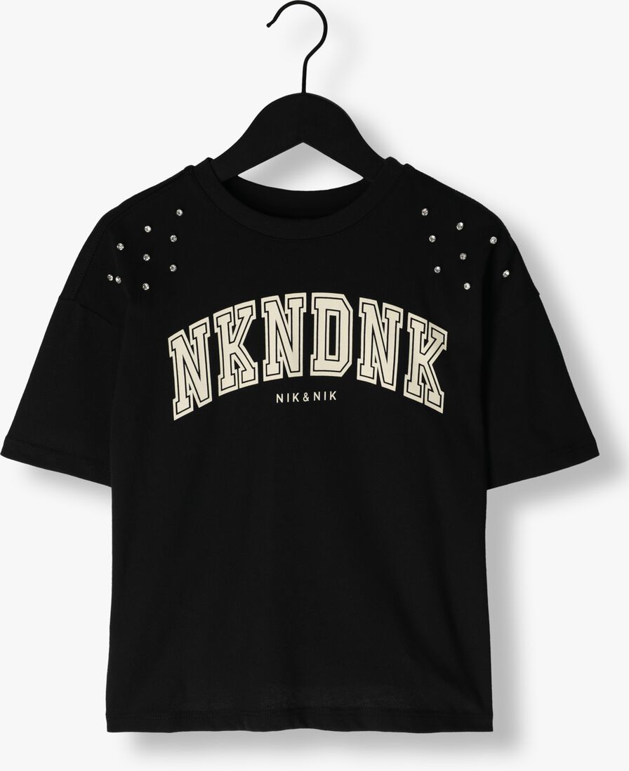 NIK & NIK zwarte nik & nik t-shirt diamonds t-shirt