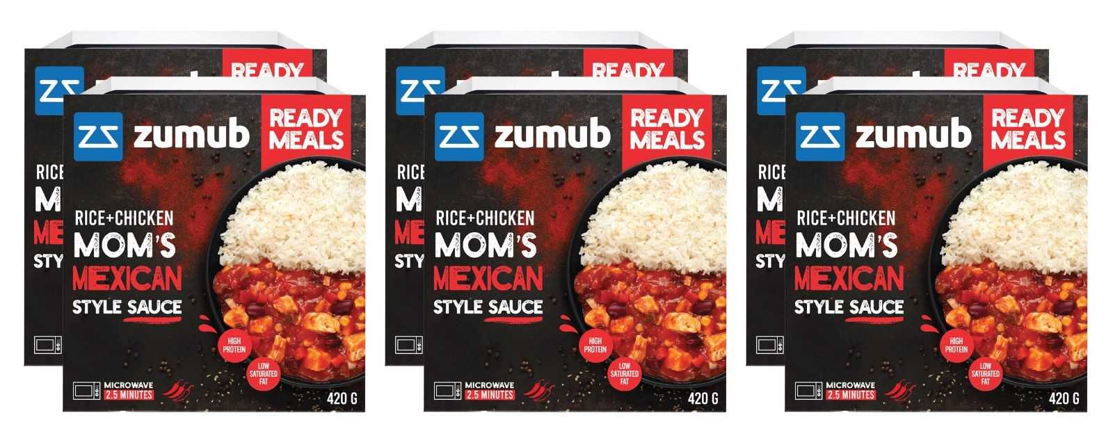 Refeição pronta Zumub Frango ao estilo mexicano 420g