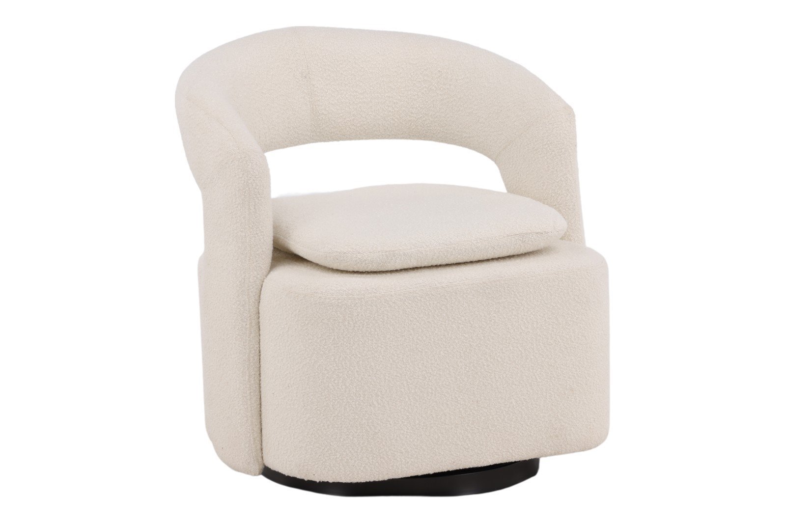 Laurel stol Hvit boucle