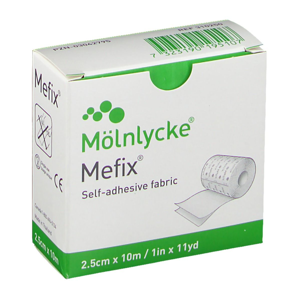 Mefix® Fixiervlies 10 m x 2,5 cm