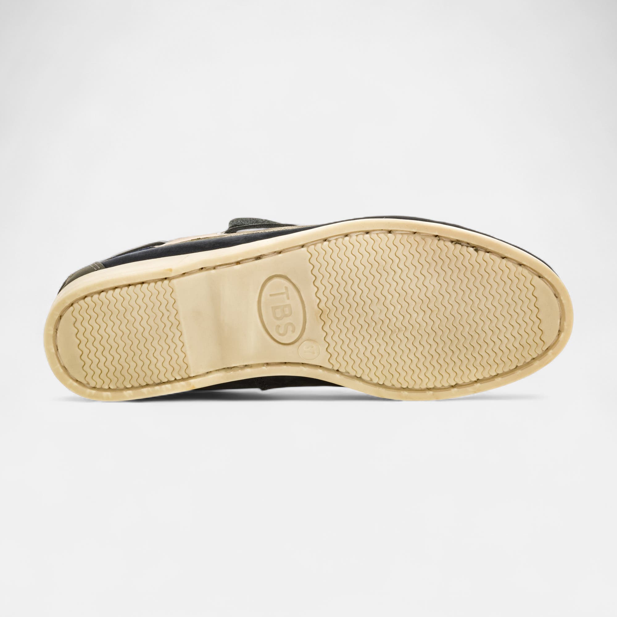 Chaussures bateau Femme en cuir bleu marine