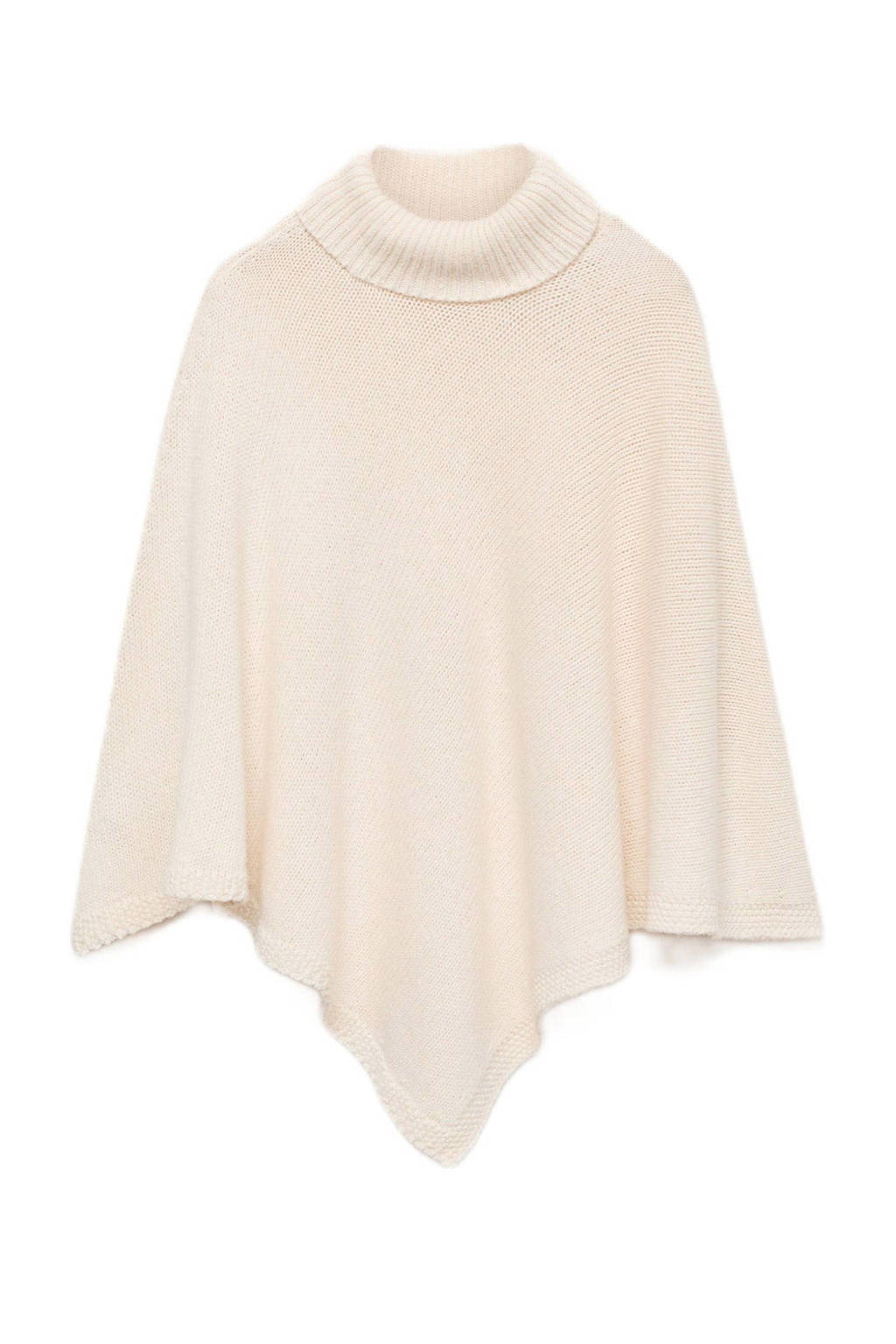 poncho naturel wit