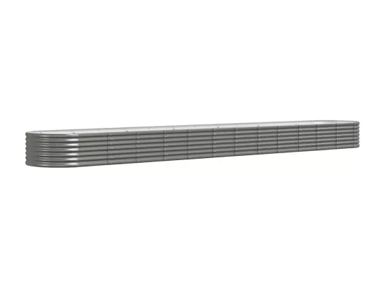 Jardinière bac lit surélevé grise 512 x 80 x 36 cm 02_0039668