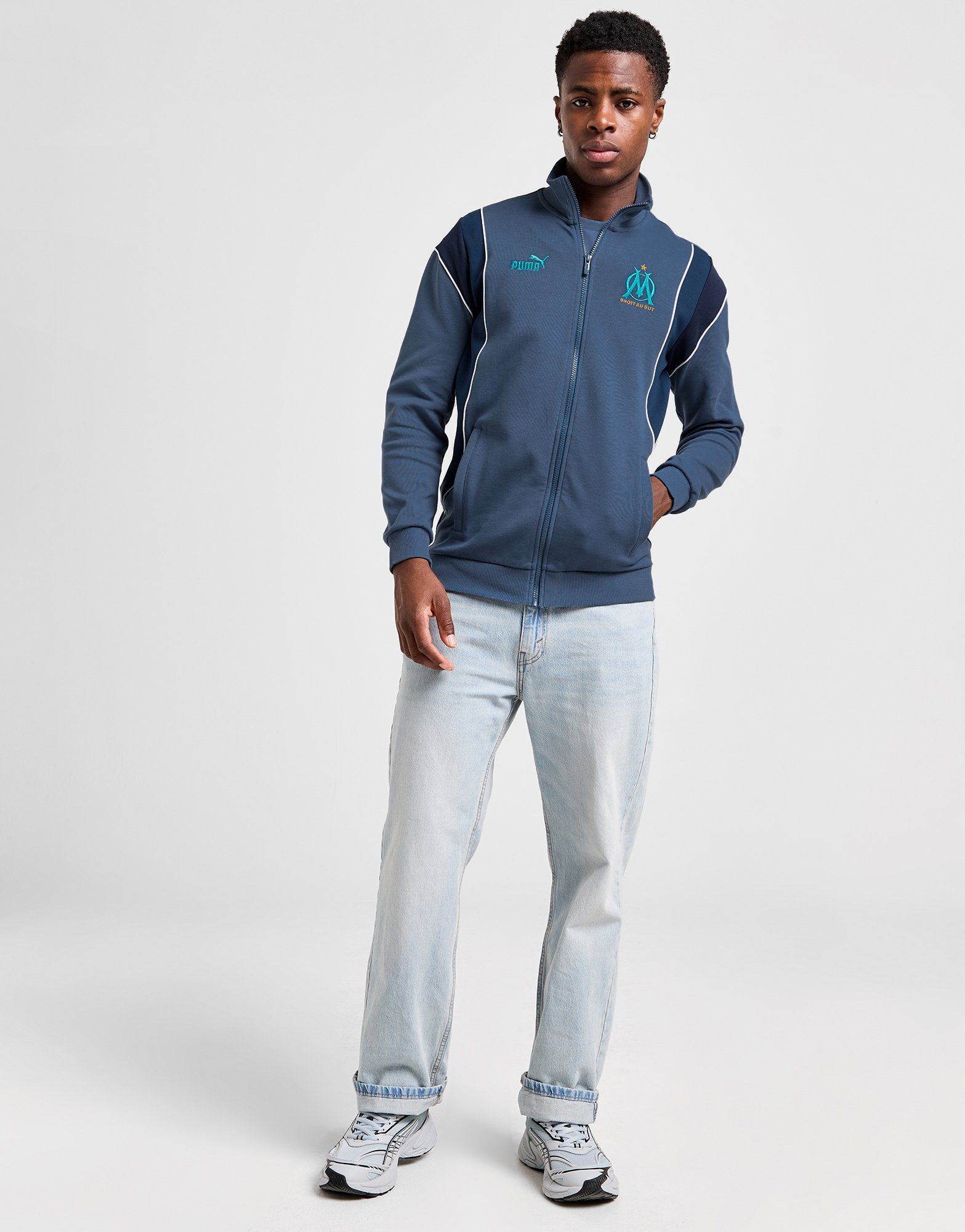 Puma Haut de survêtement Olympique Marseille Homme