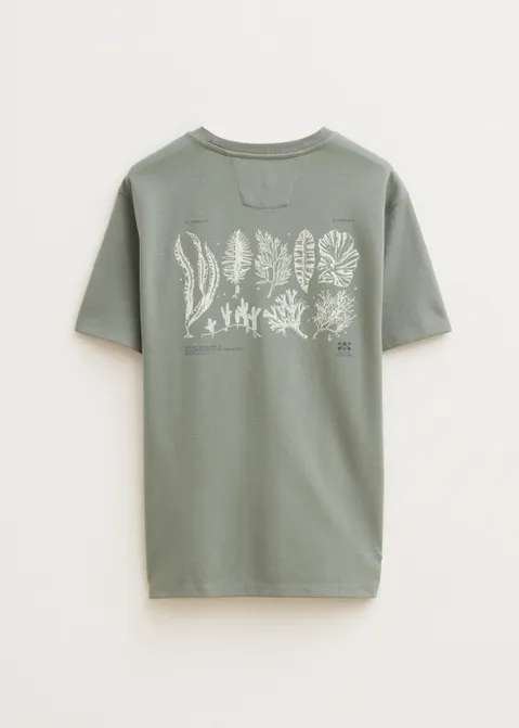 T-shirt met print life blauw (AQUA)
