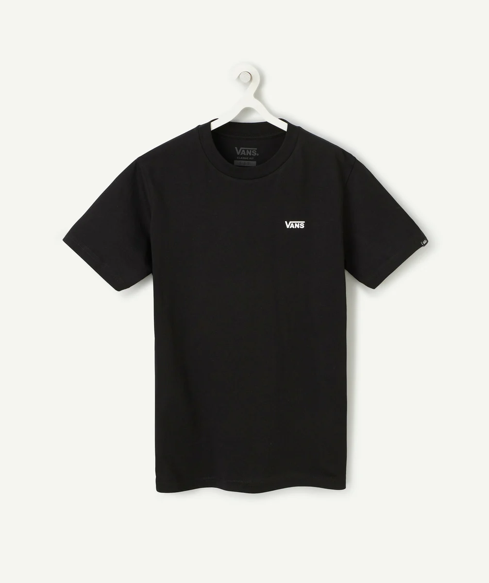VANST-SHIRT LEFT CHEST EN COTON NOIR AVEC LOGO VANS BLANC