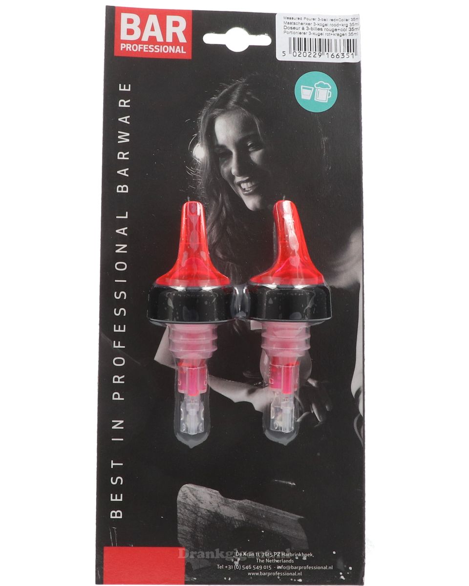 Maatschenker Auto Stop Rood 3,5cl Set