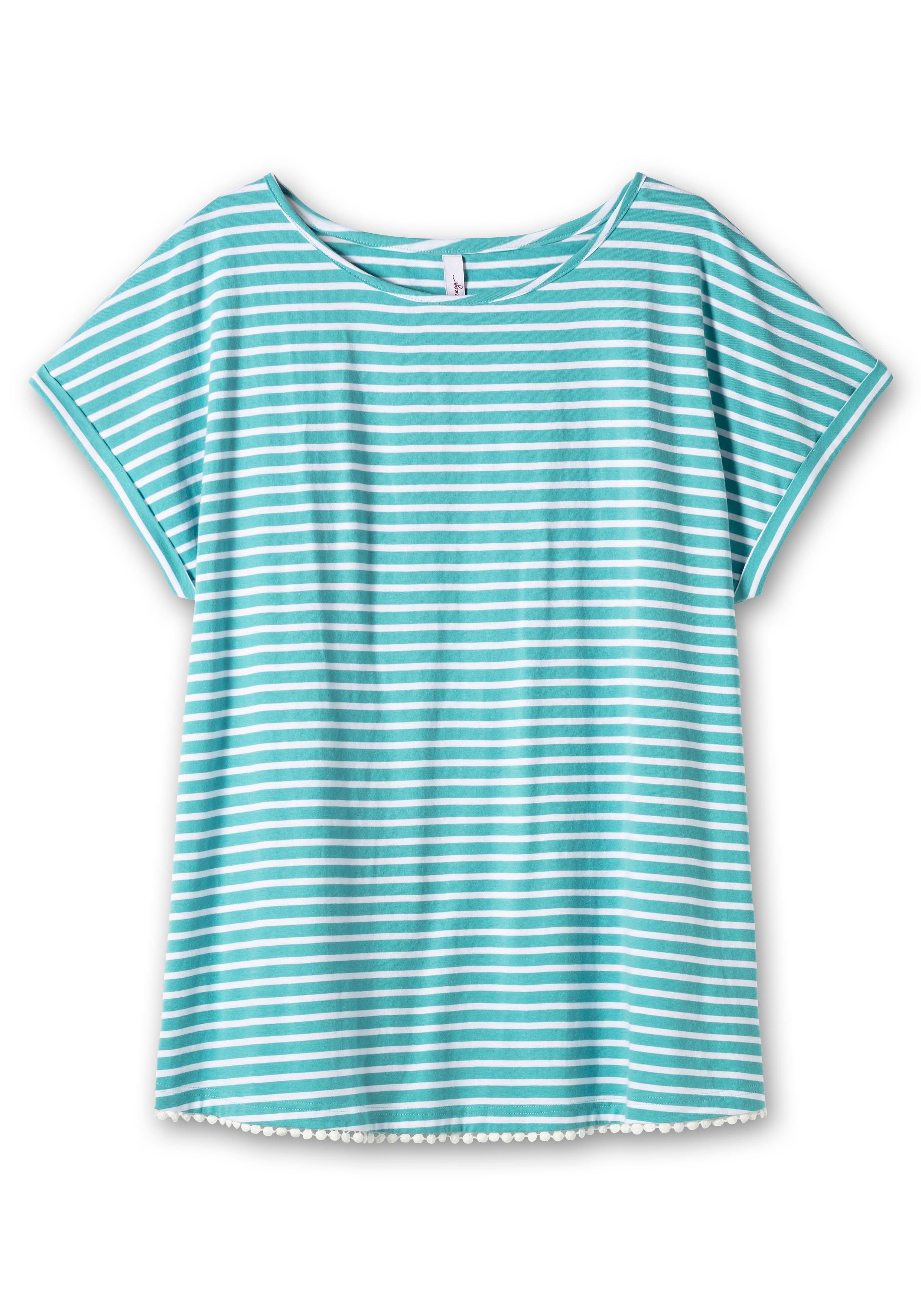 Oversized-Shirt mit garngefärbten Ringeln