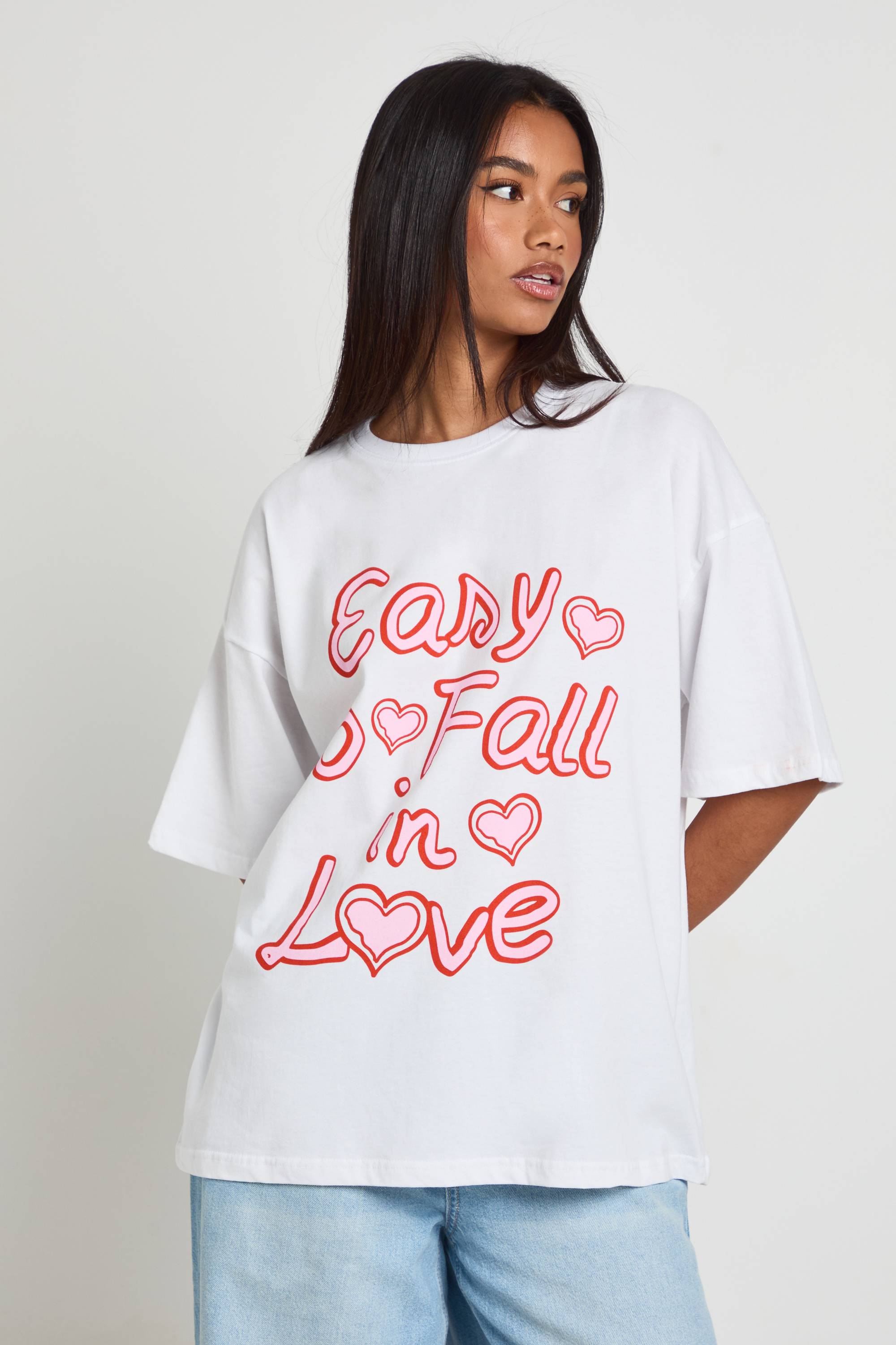 boohoo T-shirt Imprimé Easy To Fall In Love