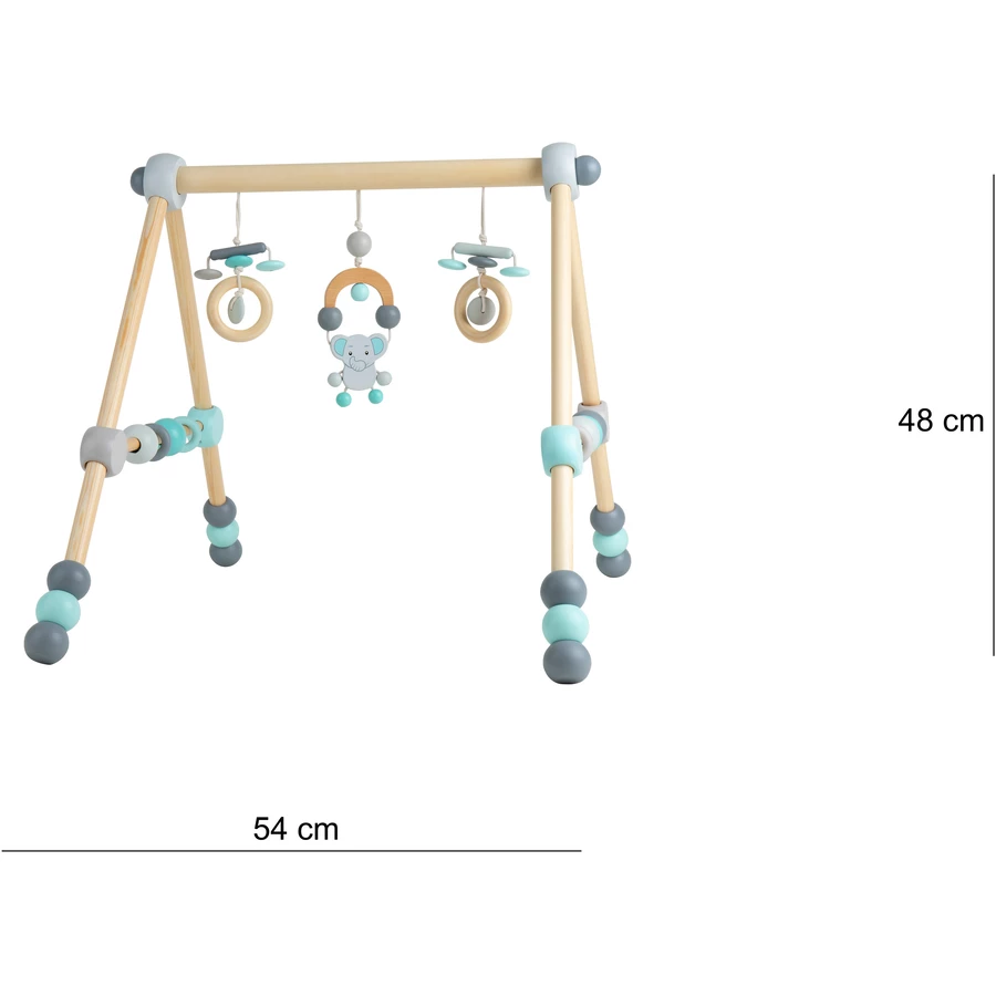 bieco Holz Gym Elefant, höhenverstellbar