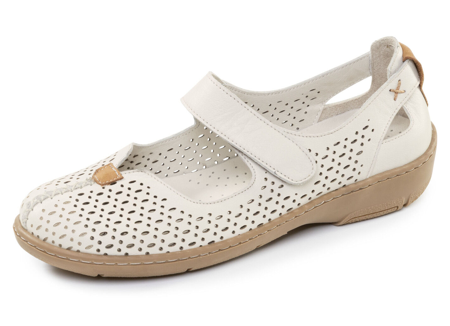 ELENA EDEN, sommerliche Damen-Slipper, Weite G, mit herausnehmbarem Fussbett
