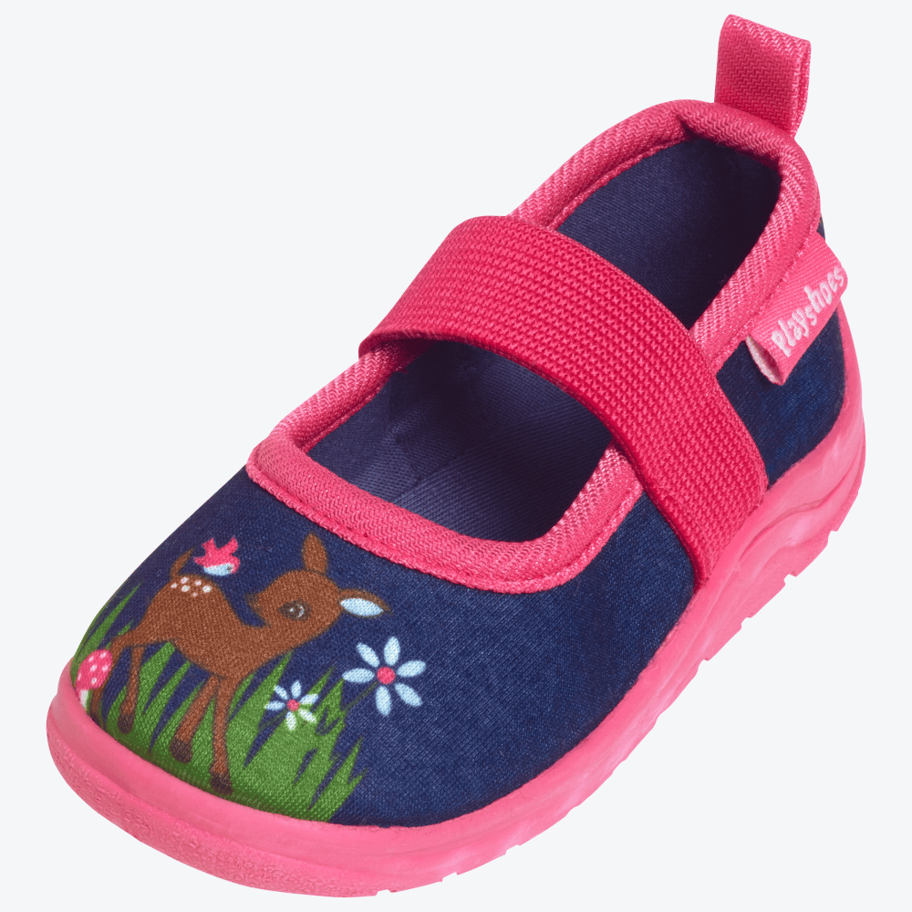 Playshoes Hausschuhe - Reh - Pink