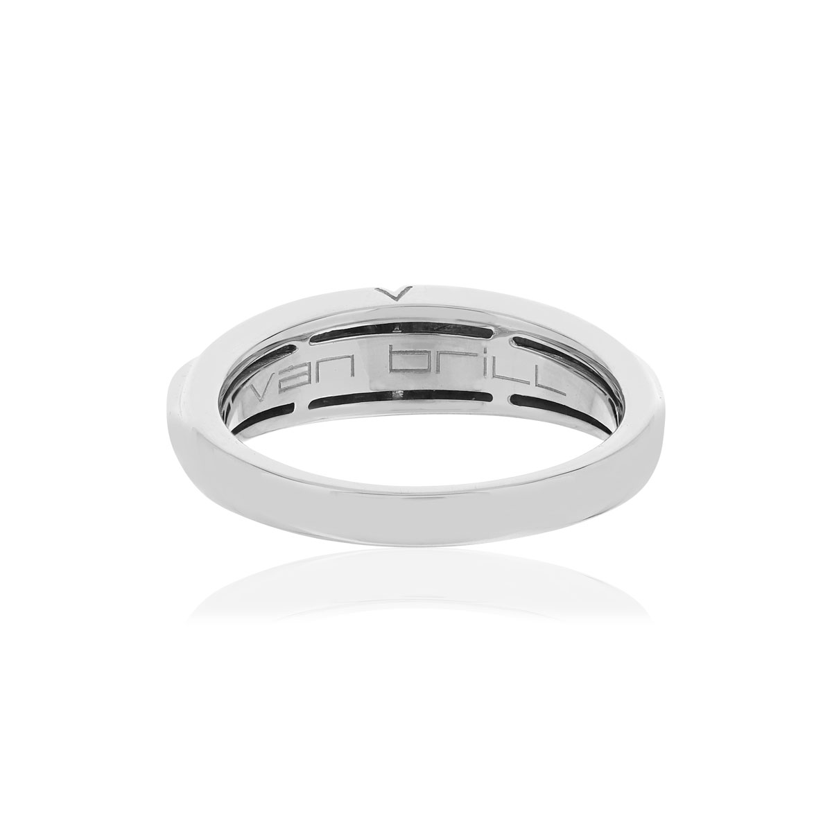 Bague VAN BRILL or blanc 750, diamants.