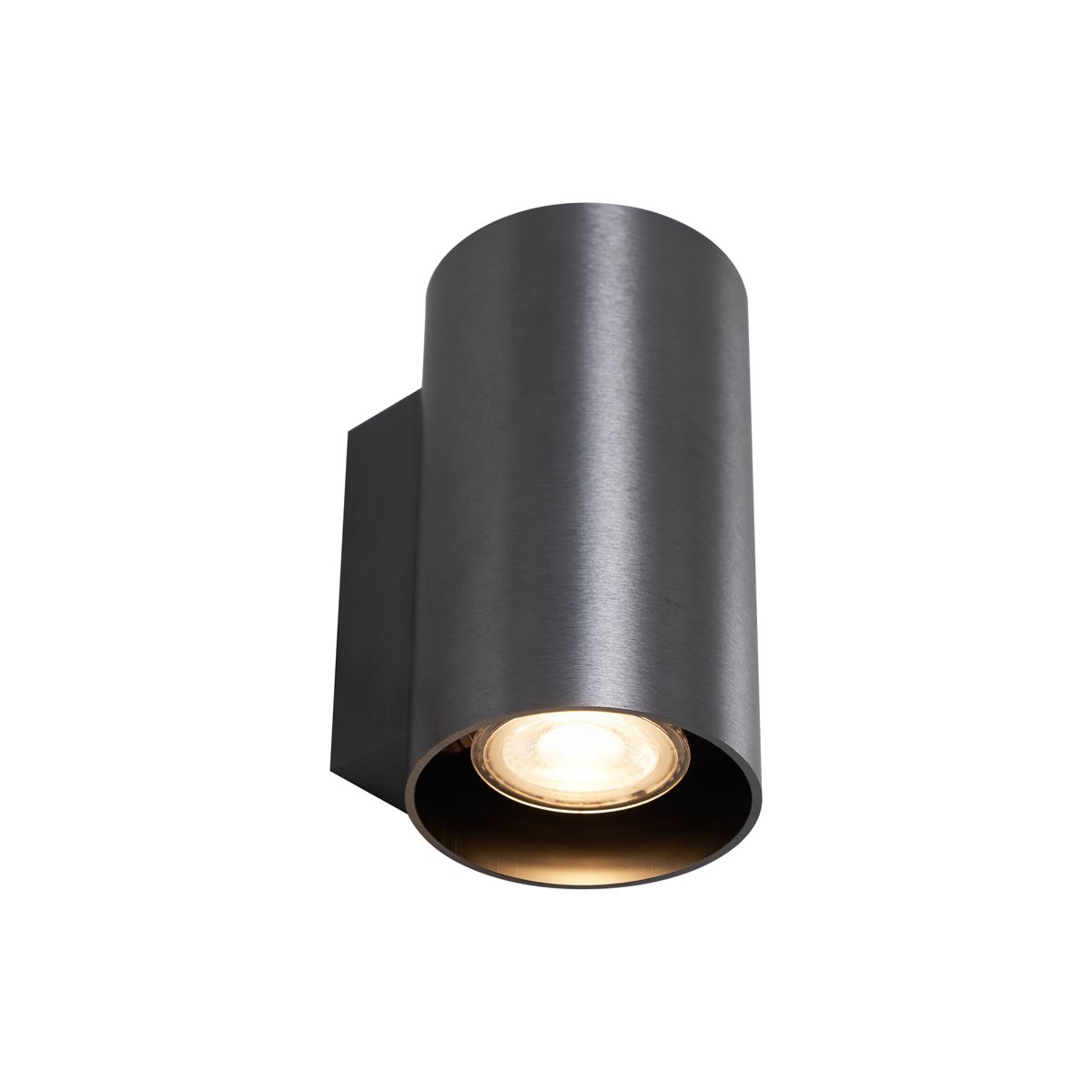 Moderne wandlamp gunmetal rond 2-lichts GU10 50mm - Sandy