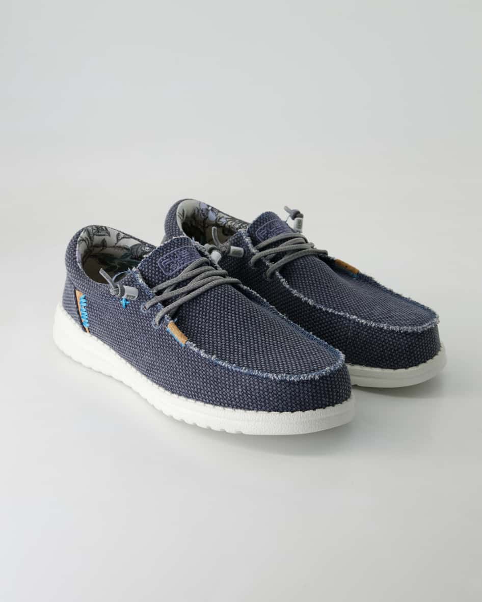Fusion Jack Jute navy Slipper in Blau