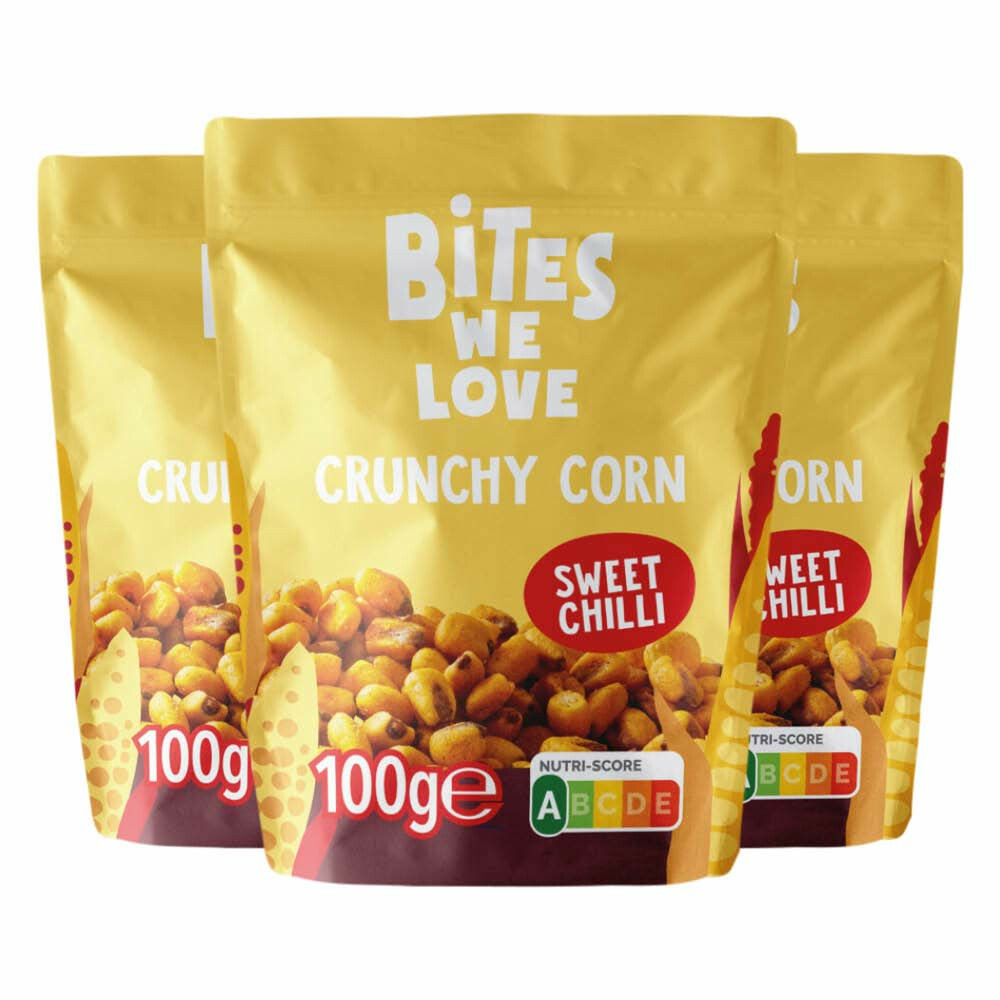 3x BitesWeLove Crunchy Corn Sweet Chilli100 gr