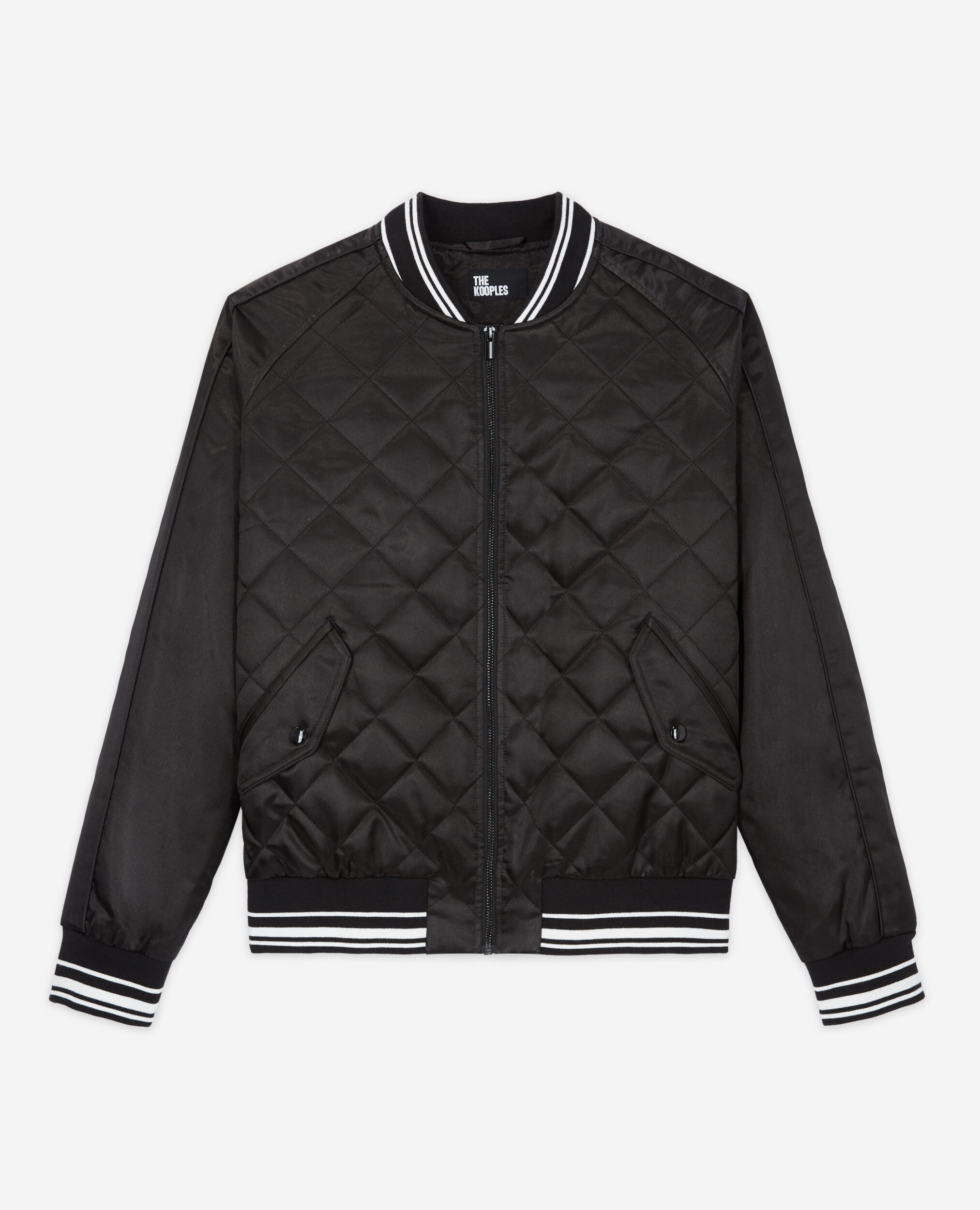 Blouson brodé noir