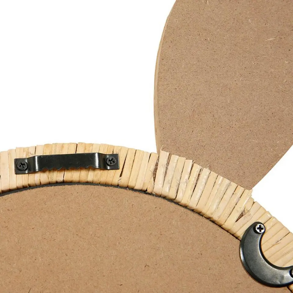 Ostaria Wandspiegel konijn - rotan - 29 cm - bohemian spiegel
