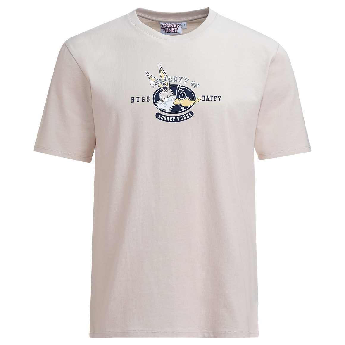 VanVaan Looney Tunes T-Shirt mit Rücken-Print beige