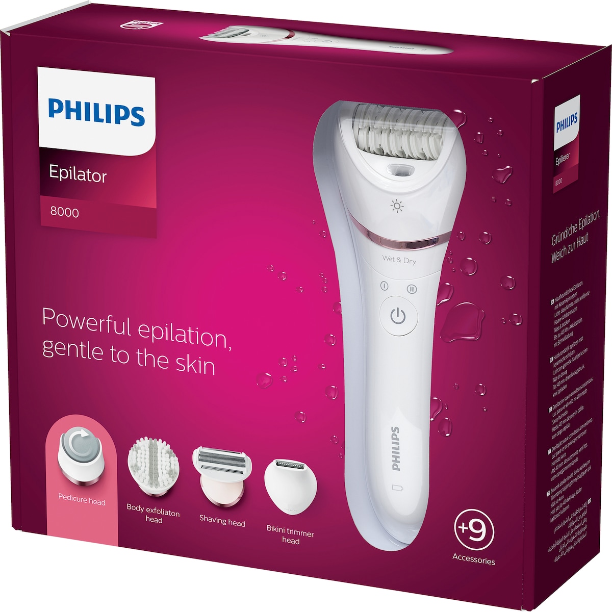 Philips 8000 Series Wet&Dry epilator BRE74010