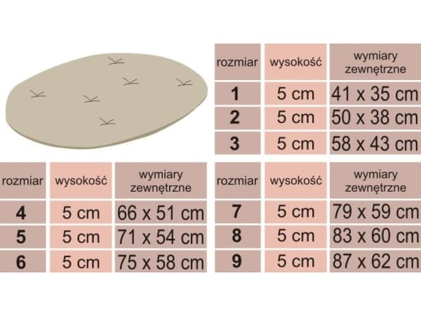 Hobbydog Oval pute - Beige R2