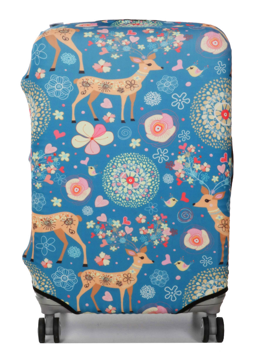 Housse de valise Periea Blue Animals M