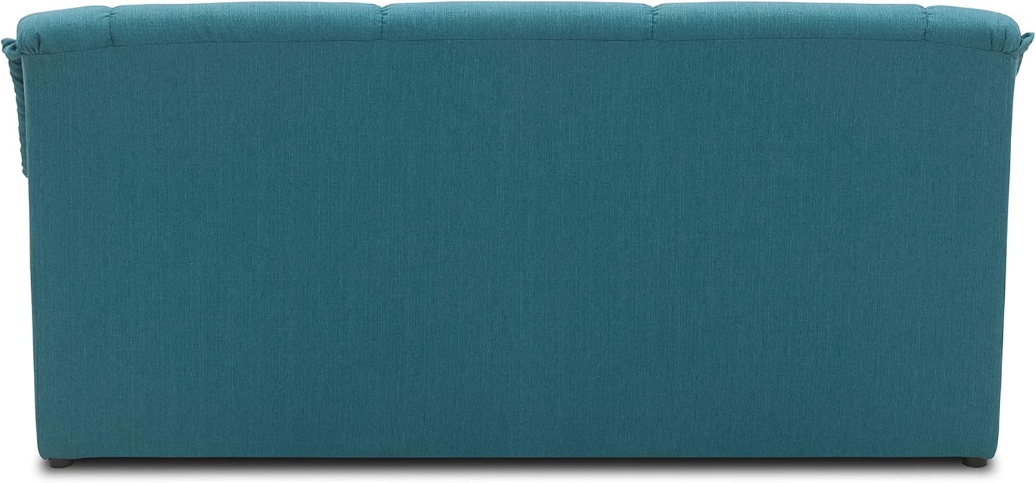 DOMO. collection Sofa Berlin, klassisches 3er Sofa, Polstergarnitur mit hochwertigem Federkern, 3 Sitzer 178 x 90 x 89 cm (BxTxH), blau