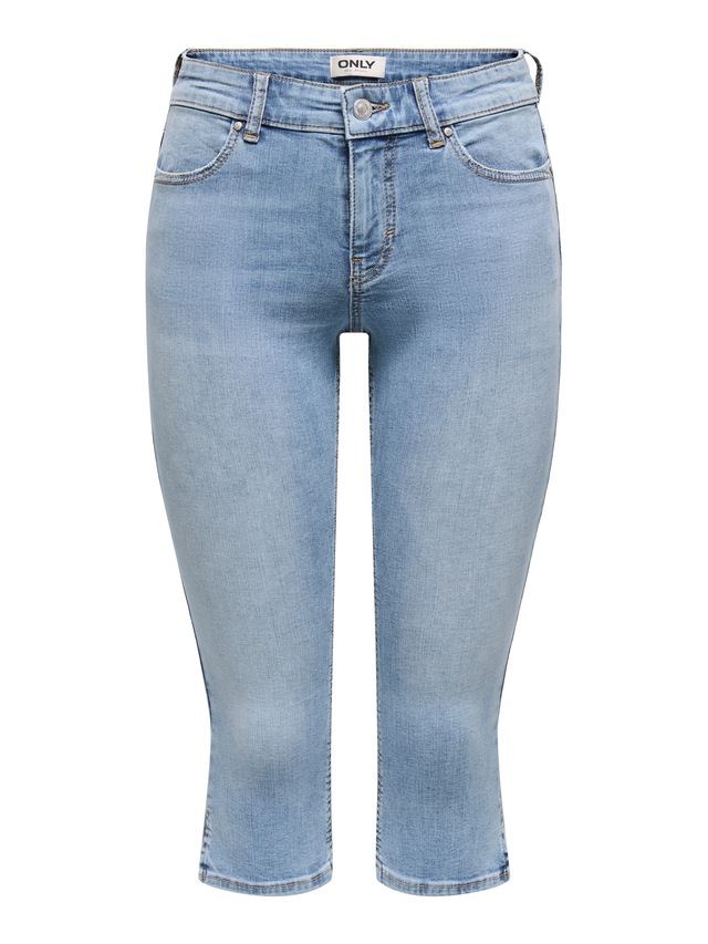 ONLY 7/8-Caprijeans »ONLBLUSH MW SLIT CAP SHORTS DNM DOT NOOS«