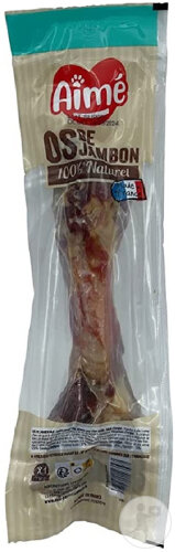 Aimé Os À Mâcher Pour Chien Saveur Jambon 1 Pièce