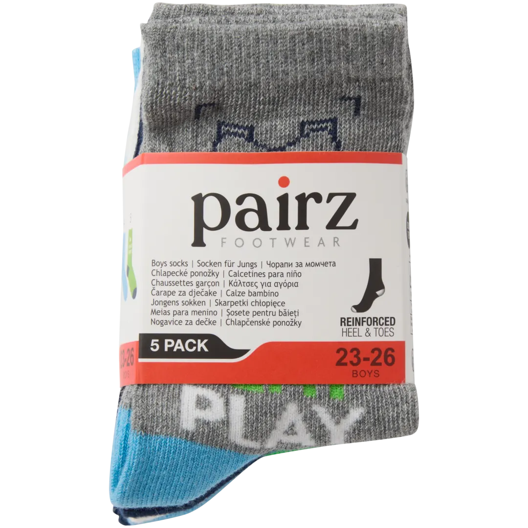 Pairz sokken 5 paar | maten 23 - 30 | diverse varianten