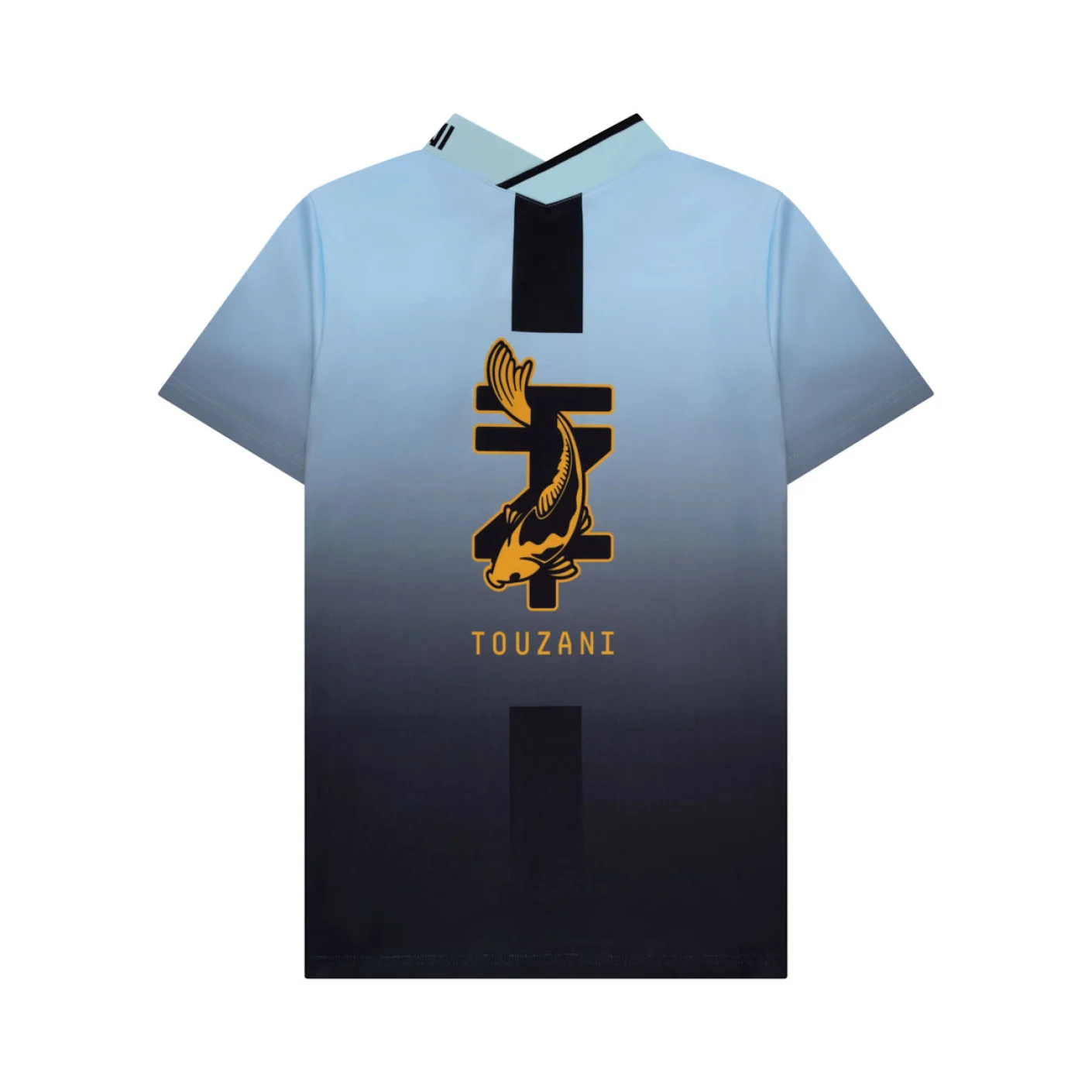 Touzani Taisho Voetbalshirt Kids Lichtblauw Zwart Goud