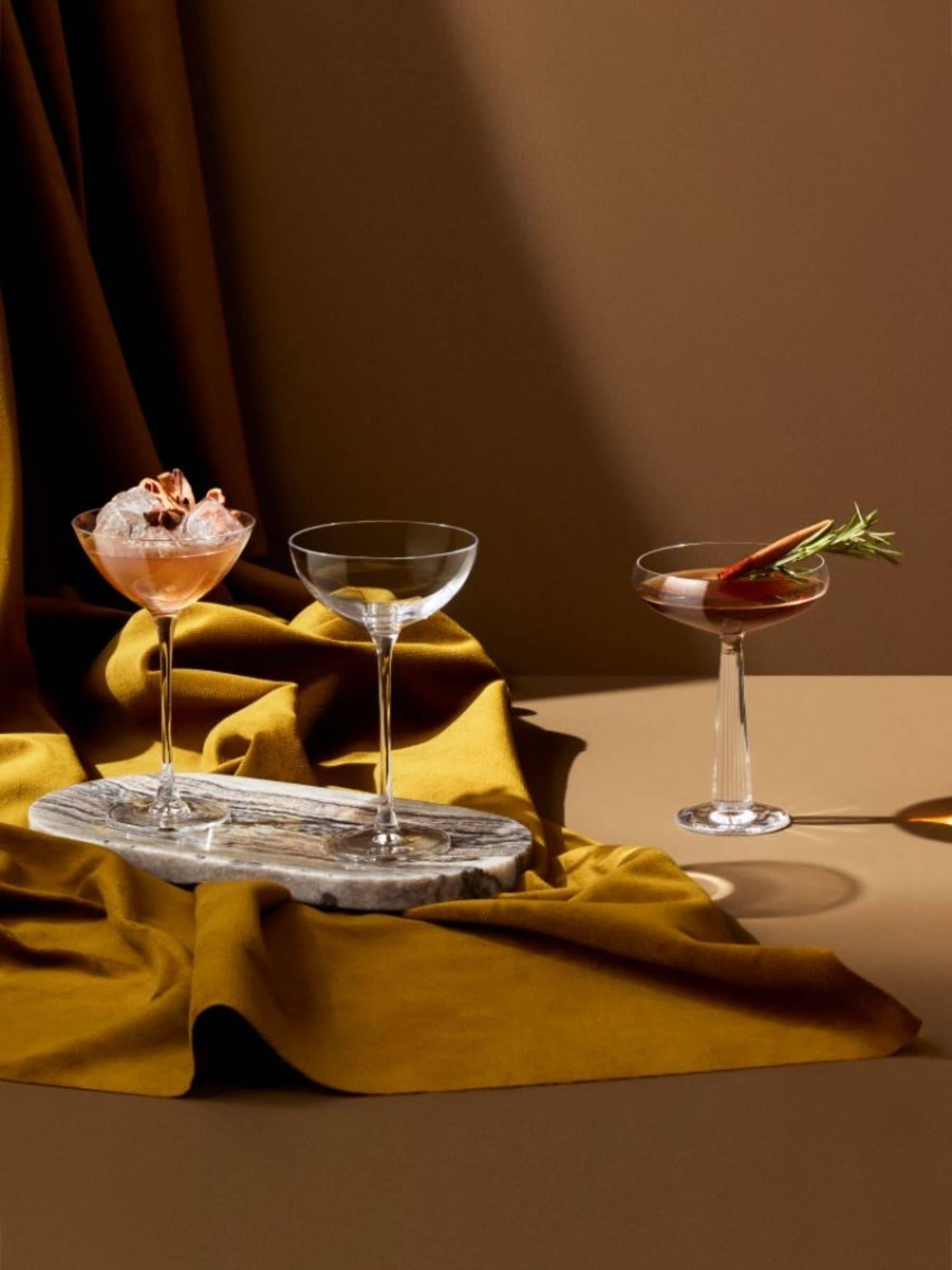 Nude Set of 2 Big Top Coupe Glasses