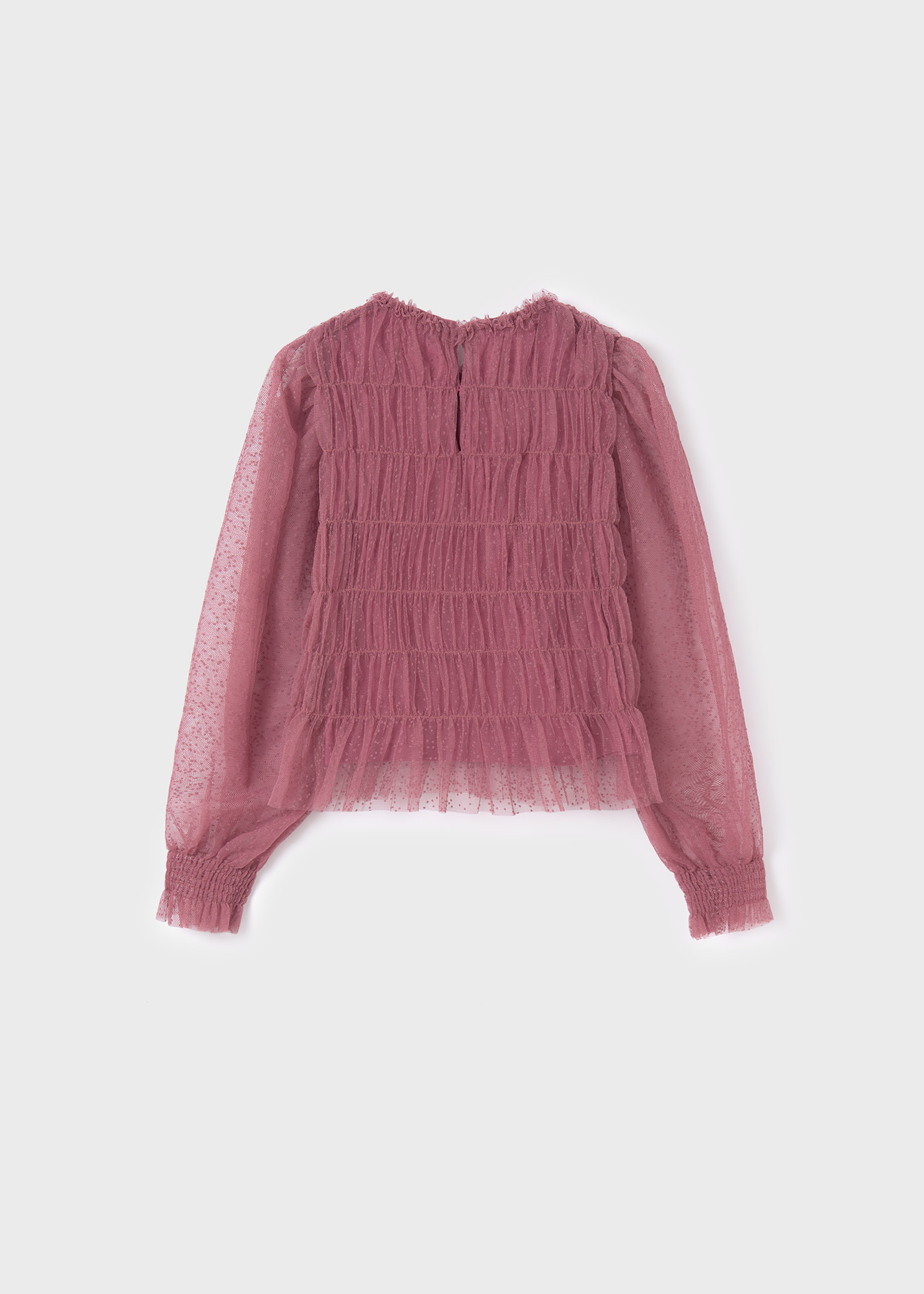 Blusa de tule para meninas