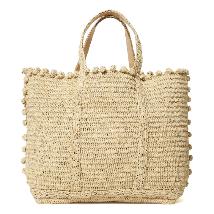 Vanessa Bruno Cabas Moyen + Raphia Bulles | Naturel