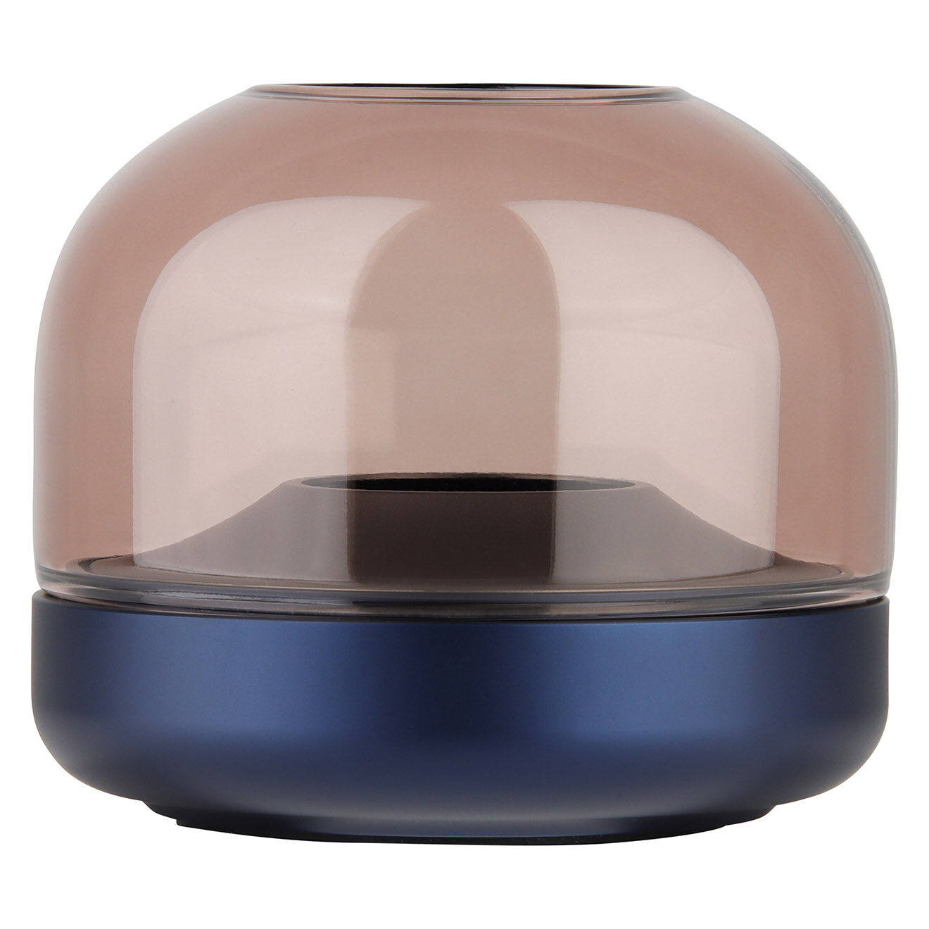 Kooduu Bougeoir Glow 08  bleu foncé - D.9.4x8.1 cm