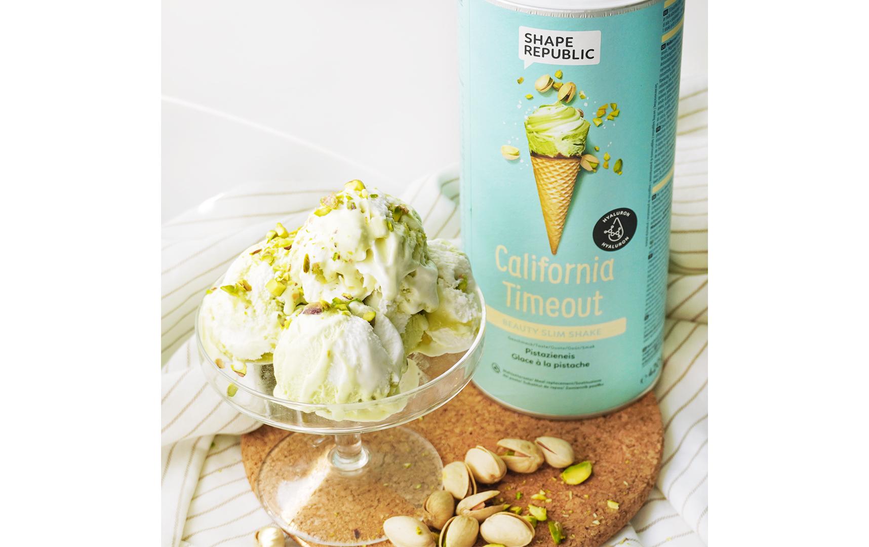 Slim Shake Pistazieneis mit Hafer 420 gCalifornia Timeout Abnehm-Shake